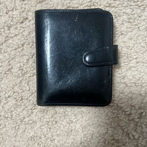 Vintage Coach black leather wallet